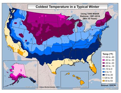 Brian B's Climate Blog: Annual Temperature Extremes
