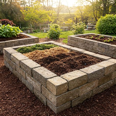 Stone Raised Garden Beds Layers How To Fill Raised Garden Beds With