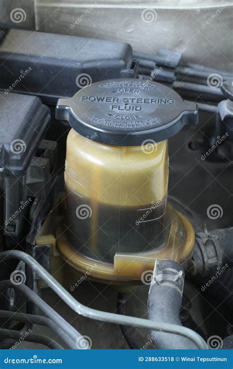 Power Steering Fluid Reserve Bottle Stock Photo - Image of warning, truck: 288633518