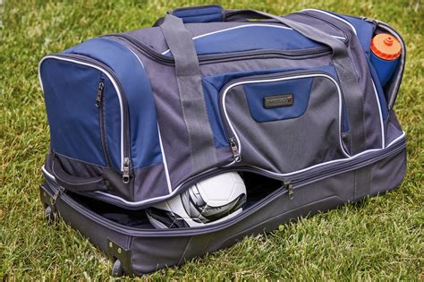 Buy SwissTech Wanderer 30 Rolling Drop Bottom Travel Duffel Bag, Blue ...