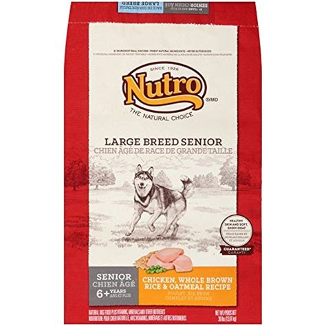 Nutro Natural Choice Large Breed Senior Dog Food Chicken, Whole Brown ...