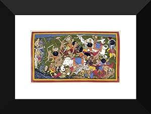 Tallenge - Indian Miniature Art - Ramayana - Battle At Lanka - Ramayana ...