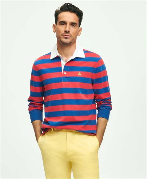 Rugby Striped Regular Fit Polo T-Shirt