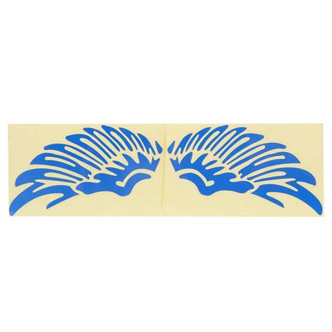 STORE99® 2Pcs Blue Wings Design Self Adhesive Body Decal Decor Stickers ...