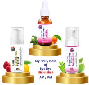 SPA Professionals Bye Bye Blemishes Cream 50ml Face Oil Free Serum 30ml ...
