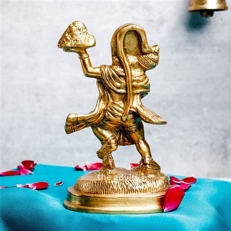 The Advitya | Brass Standing Hanuman Idol | Hanuman