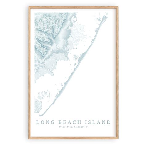 Long Beach Island Map Print – VirtualMap