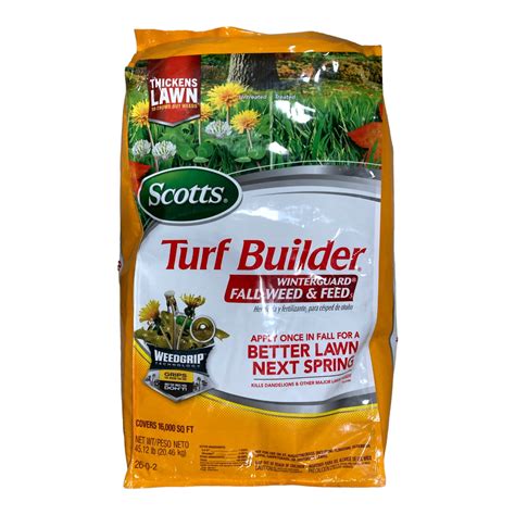 Scotts Turf Builder Winterguard Fall Weed and Feed, Covers 16,000 Sqft ...