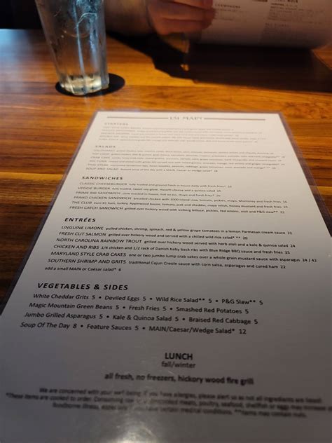 Menu at 131 MAIN Restaurant, Charlotte, Fairview Rd #100