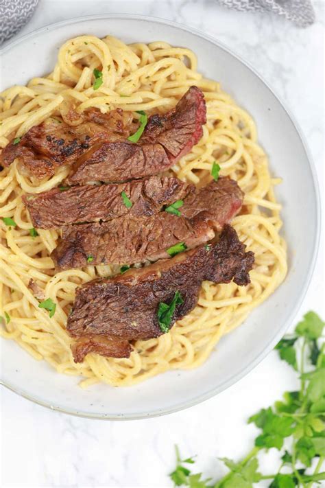 Steak Cream Pasta