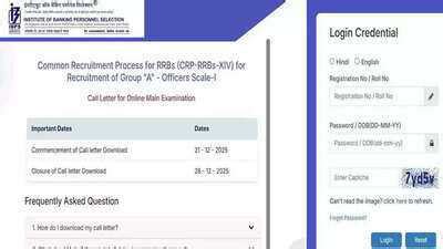 IBPS RRB officer scale 1 mains exam admit cards now available