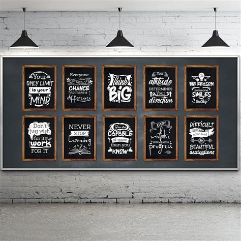 10 Pieces Motivational Classroom Posters Industrial India | Ubuy