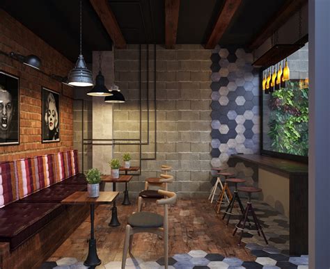 Rustic Coffee Shop Design 的图像结果
