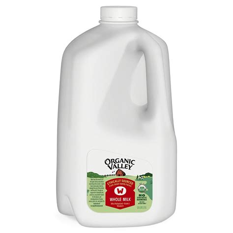 Organic Valley Leche entera orgánica ultra pasteurizada galón 128 onzas ...