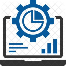 Data Processing Icon - Download in Colored Outline Style