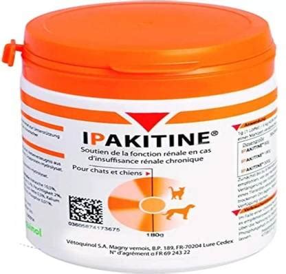 Vetoquinol Ipakitine Renal Insufficiency Dogs and Cats Pet First Aid ...