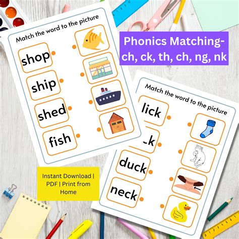 Phonics Worksheets Vowels & Digraph Bundle CVC Words Phonics Games Kindergarten Phonics CVC ...