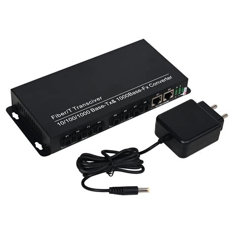 BOXNUBE 8 Port Fiber Unmanaged Switch with 8 x 1G SFP Ports and 2 x Gi