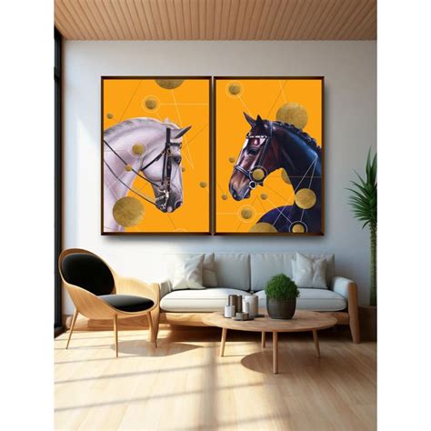 Buy Artsense Premium Multi-Color Framed Canvas Wall Painting (Pack of 2 ...