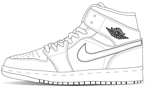 Jordan Shoe Template | AT A GLANCE