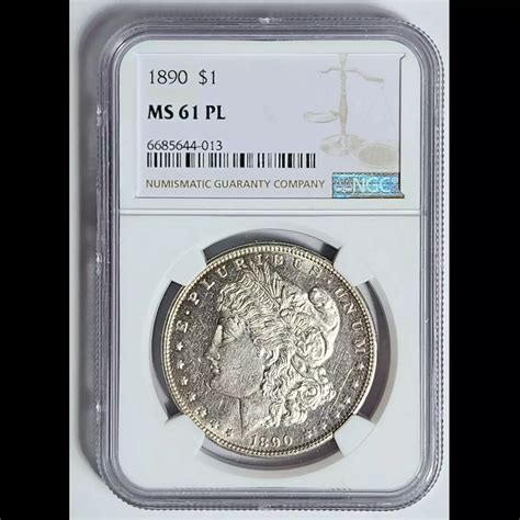 1890 Morgan Silver Dollar NGC MS-61 PL - Bob Paul Rare Coins