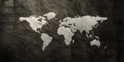 灰黑世界地图背景,高清图片,免费下载 - 绘艺素材网