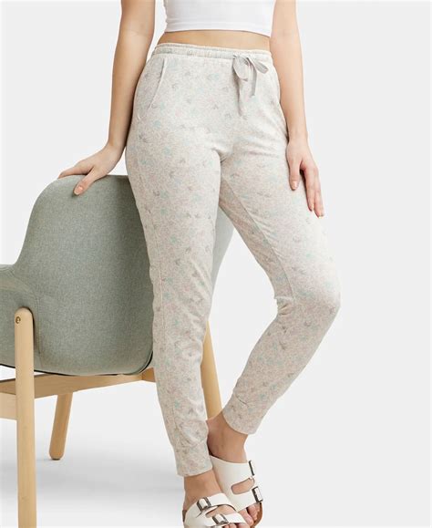 Buy Super Combed Cotton Relaxed Fit Cuffed Hem Styled Printed Pyjama ...