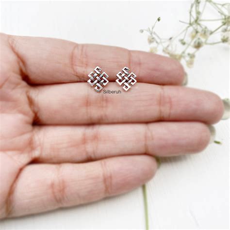 Silver Celtic Knot Stud Earring – SILBERUH