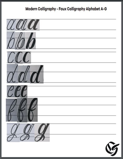 Free printable calligraphy sheets for beginners, Download Free ...
