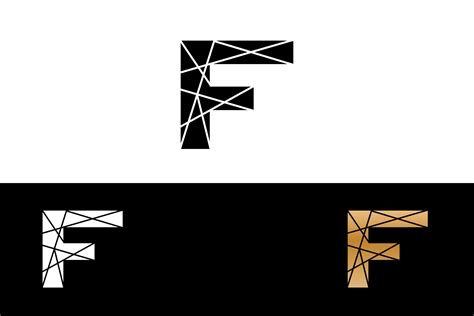 Geometric Letter F Logo Graphic by eartdesign · Creative Fabrica
