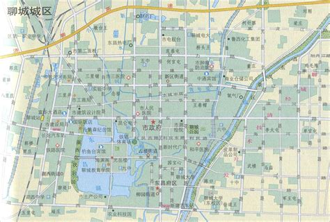聊城街道划分地图展示_地图分享