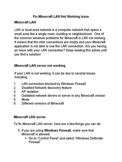 Image result for Minecraft How to Fix Local Connection