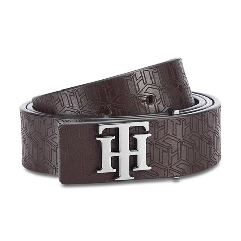Buy Tommy Hilfiger Men's Leather Belt (Pack on 1) (Th/Fishernrev03M ...