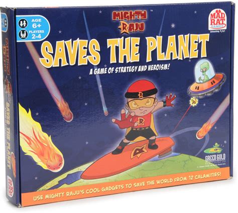 MadRat Games Mighty Raju Saves the Planet Board Game - Mighty Raju ...