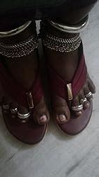 Bata Women's Slippers & Chappal (4UK/INDIA (37EU), Maroon) : Amazon.in ...