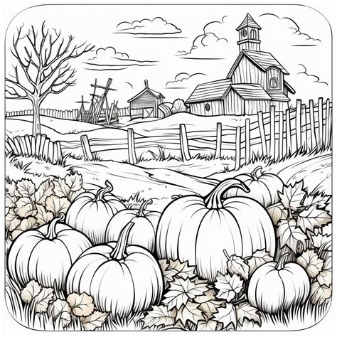 10 Halloween / Pumpkin Patches Coloring Pages for Kids - Etsy