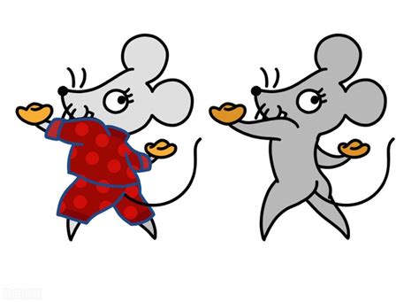 鼠十二生肖符号图片素材-插画素材-jpg图片格式-mac天空素材下载
