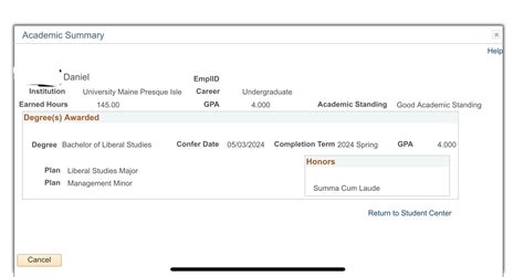 Degree Conferred : r/UMPI