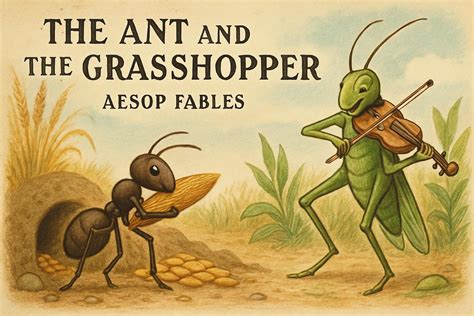 The Ant and the Grasshopper Aesop Fables