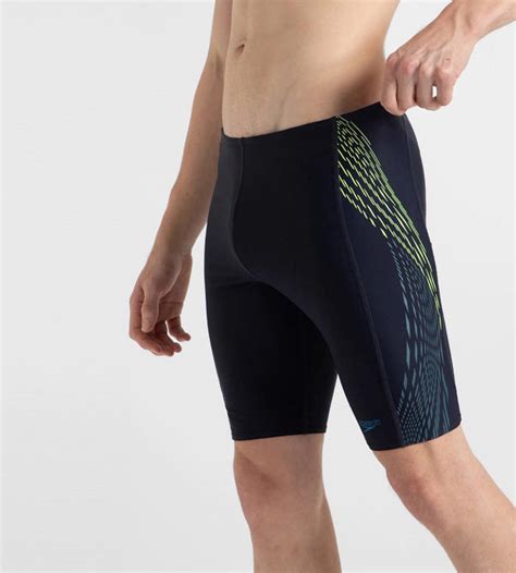 Buy Speedo Men's Endurance10 Tech Print Placement Panel Jammer - True ...
