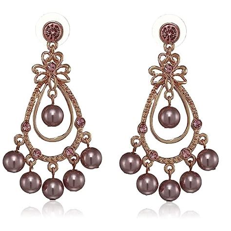 Estele Women's Purple and gold plated fancy trending Brass Metal ...