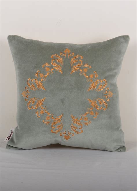 Get Cotton Velvet Cushion Cover With Computer Embroidery 12"x12" at ...