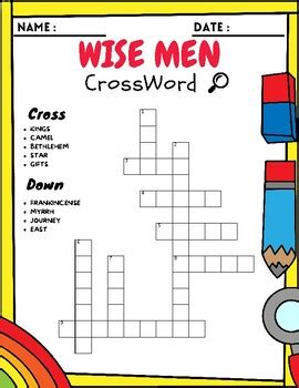 Wise Men crossword puzzle by Mind-Development For Kids | TPT