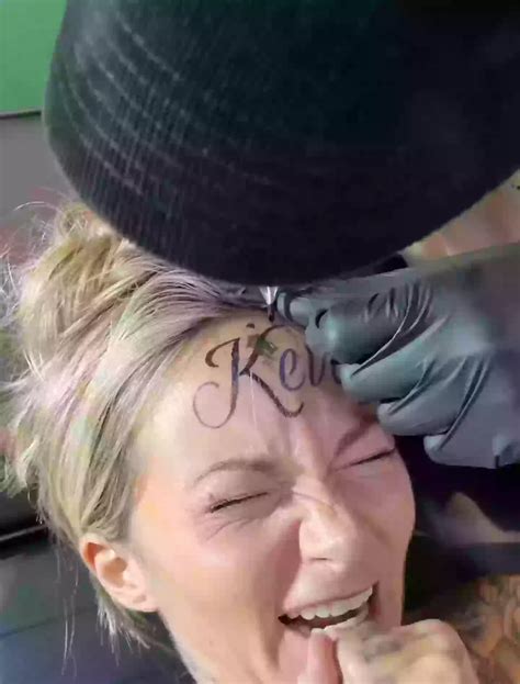 Influencer shares powerful reason she faked getting boyfriend's name 'tattooed' on her face in ...