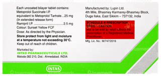 Embeta R 2.5 Tablet 10: Uses, Side Effects, Price & Substitutes