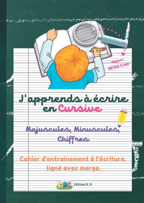 Buy J'apprends à écrire en Cursive, Majuscules, Minuscules, Chiffres ...