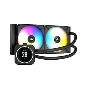 CORSAIR iCUE H100i Elite LCD Display Liquid CPU Cooler - Custom IPS LCD ...