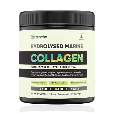 Tencha Marine Collagen Supplements for Women & Men, 30 Servings, 210 GM ...