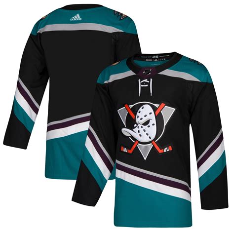 Men's Anaheim Ducks adidas Black Alternate Authentic Jersey