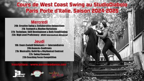 Cours WCS Paris 2024-2025 - Bret & Joëlle Navarre, StudioDiabolo, Le ...